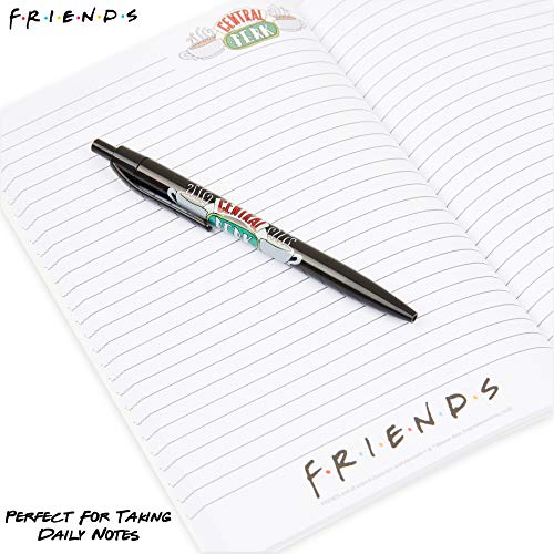 Friends Set Papeleria, Incluye Cuaderno A5 y Boligrafo, Diarios Para Escribir, Material Oficina y Papeleria, Merchandising Oficial Regalos Para Niños Adolescentes y Adultos