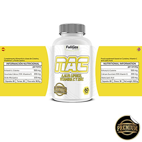 FullGas - DETOX (NAC+A.LIPOICO+VIT.C) 60 cáps