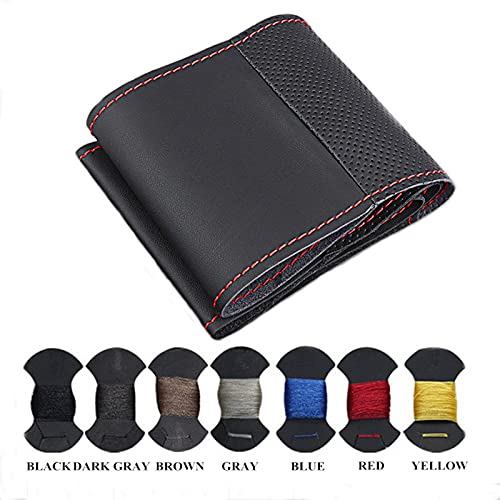 Funda para Volante de Cuero cómoda Antideslizante Cosida a Mano, Apta para Mitsubishi Lancer EX10 Lancer X Outlander ASX Colt Pajero Sport