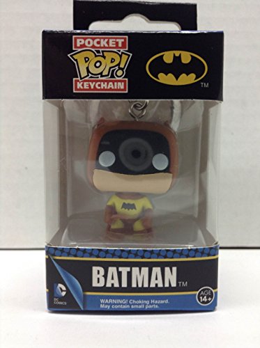 Funko - Figurine Batman 75th Anniversaire - Batman Yellow Pocket Pop 4cm - 0849803064341