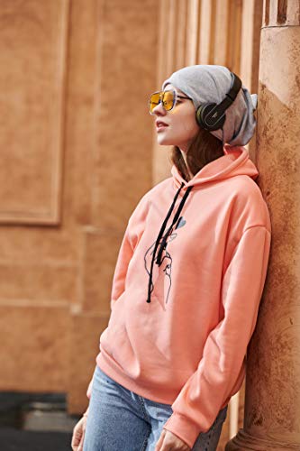 G-Anica Sudaderas con Capucha Mujer, Sudadera para Mujer Hoodie Casual Estampada de Manga Larga Talla Grande Moda Abrigos Deportivos Pullover Tops