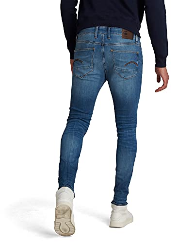 G-STAR RAW, hombres Jeans Revend Skinny , Multicolor (medium indigo aged 8968-6028), 32W / 32L