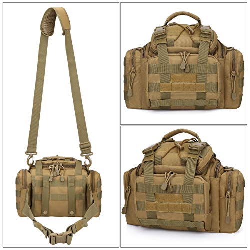 G4Free Bolsa de Cintura Táctica 3 Way Military Molle Assault Pouch Utility Trekking Hiking Bum Hip Pocket Pack Carry Bag