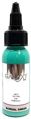 GALAXY INK - Tinta para tatuaje - BOREAL GREEN 1oz (30ml)