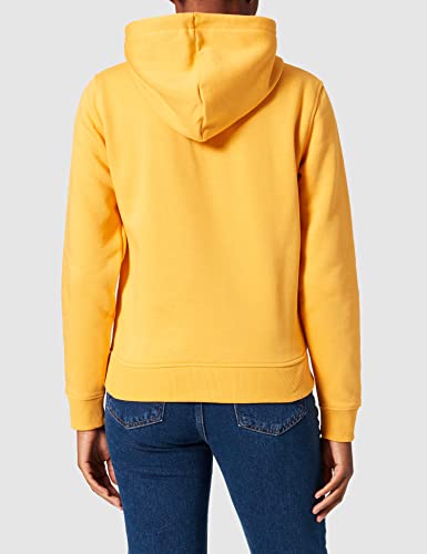 GANT Lock UP Sweat Hoodie Sudadera con Capucha, Ivy Gold, S para Mujer