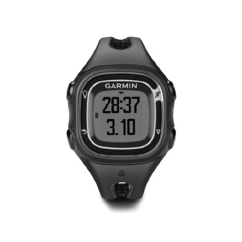 Garmin Forerunner 10 Black, Silver Sport Watch – Sport Reloj (Black, Silver, Water Resistant, 50 m, English, 55 x 32 Pixels, 20.6 x 19.6 mm (0.81 x 0.77))