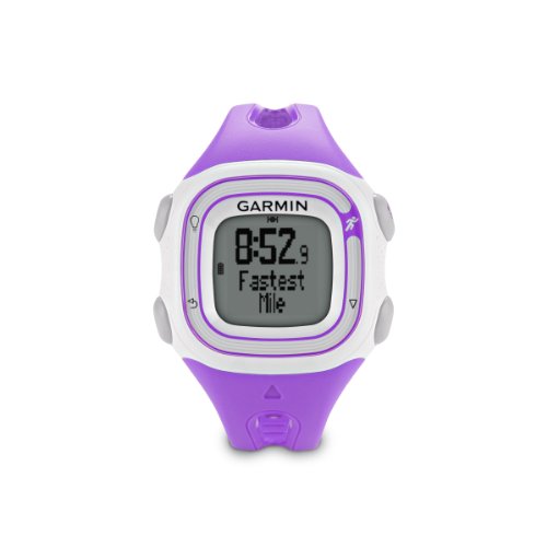 Garmin Forerunner 10 Violet, White Sport Watch – Sport Reloj (Violet, White, Water Resistant, 50 m, English, 55 x 32 Pixels, 20.6 x 19.6 mm (0.81 x 0.77))