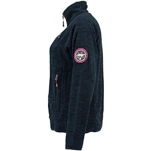 Geographical Norway G-Tarella - Chaqueta de forro polar para mujer, azul marino, XXL