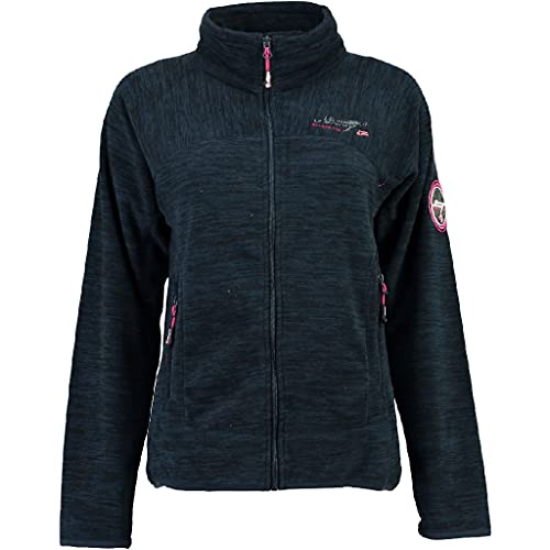 Geographical Norway G-Tarella - Chaqueta de forro polar para mujer, azul marino, XXL