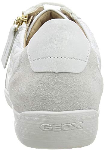 Geox D Myria C - Zapatillas Mujer, Blanco (White/Off White C1352), 37 EU, Par