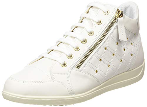 Geox D Myria G, Zapatillas Mujer, Blanco Crudo, 38 EU