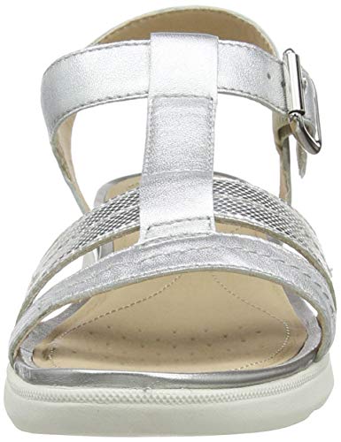 Geox D Sandal Hiver Bd - Zapatillas Mujer, Plateado (Silver C1007), 41 EU, Par