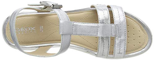 Geox D Sandal Hiver Bd - Zapatillas Mujer, Plateado (Silver C1007), 41 EU, Par