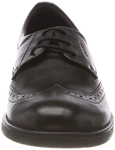 Geox JR Agata D, Zapato de Uniforme Escolar, Negro, 39 EU