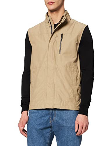 Geox M VINCIT GILET Chaleco Deportivo Hombre, Beige (Cobblestone Beige F5079), 48