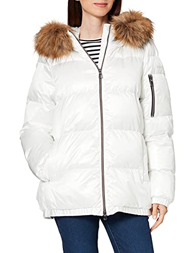 Geox W BACKSIE Chaqueta Mujer, Blanco (Cloud White), 44