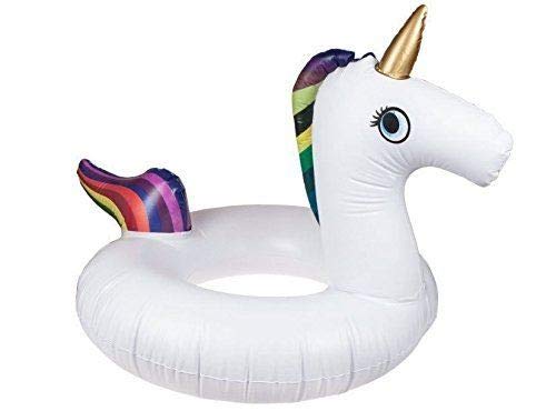 Giant Rainbow Unicorn Novelty Inflatable Swim Ring Swimming Pool Float 36"/91cm