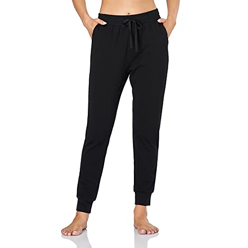 GIMDUMASA Mujer Pantalones Jogging con Bolsillos Elastica Cintura Alta Comodo Llanura Largos Pantalón Deportiva Jogger Pants Sweatpants Casual Ropa de Casa