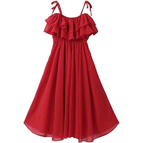 Girls Summer Dresses, Children's Skirts, Long Skirts, Chiffon Suspenders, Beach Skirts, New Medium and Large Children's Wear