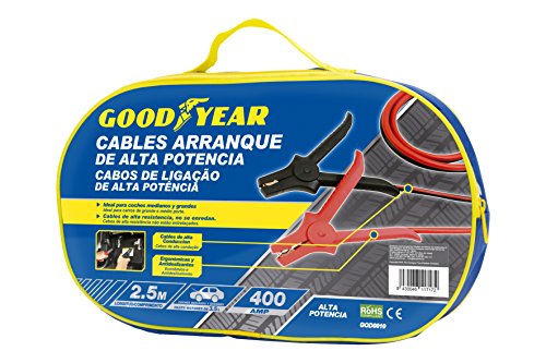 Goodyear - Cables de arranque de alta potencia - 400 Amp - 2.5M - Diámetro 15mm