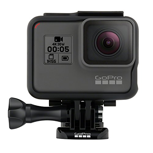 GoPro Hero5 Black - Cámara deportiva de 12 MP (4K, 1080p, WIFI + Bluetooth, control por voz, pantalla táctil), color gris y negro