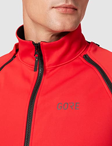 GORE WEAR Chaqueta de ciclismo Phantom para hombre, GORE-TEX INFINIUM, XL, Rojo/Negro