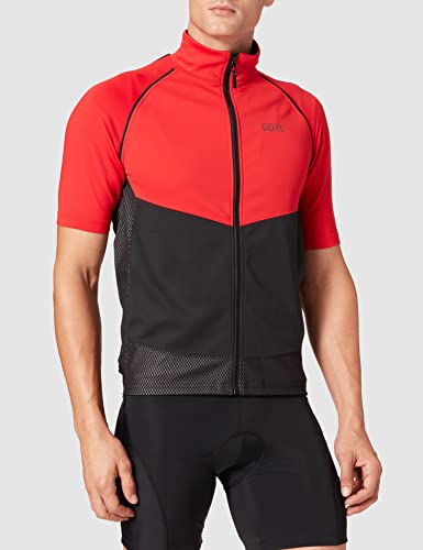 GORE WEAR Chaqueta de ciclismo Phantom para hombre, GORE-TEX INFINIUM, XL, Rojo/Negro