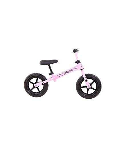 Grupo K-2 Bicicleta De Iniciación Sin Pedales para Niños con Cuadro de Acero Resistente con Manillar Ergonómico y Sillín Ajustable Rueda de 10" para Niños de 2 a 5 Años Rosa Chicle