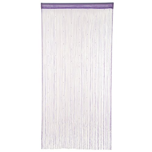 HAB & GUT -DV0129A- Cortina de Hilos para Puerta Violeta, 90 x 190 cm