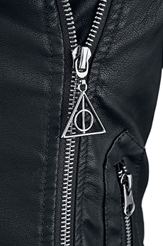 HARRY POTTER Death Eater Mujer Chaqueta imitación cuero negro-verde S