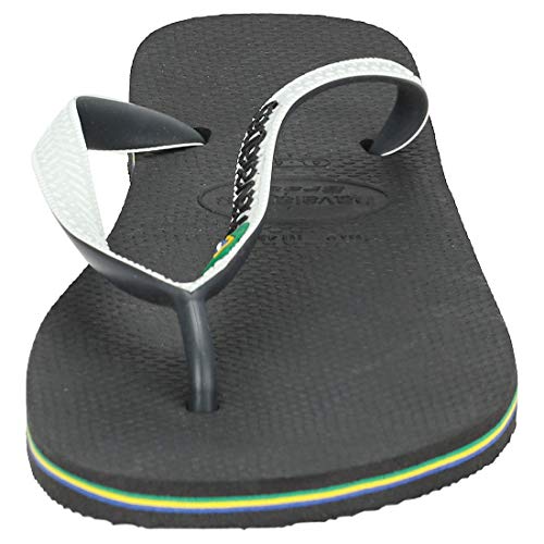 Havaianas Brasil Mix, Chanclas, para Unisex adulto, Blanco Negro, 39/40 EU