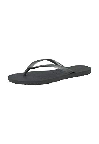 Havaianas Slim, Chanclas, para Mujer, Gris Acero, 37/38 EU