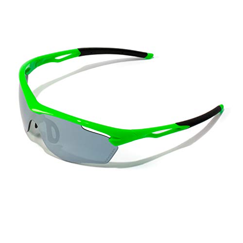 HAWKERS · Gafas de sol deportivas TRAINING para hombre y mujer · LIME · CHROME