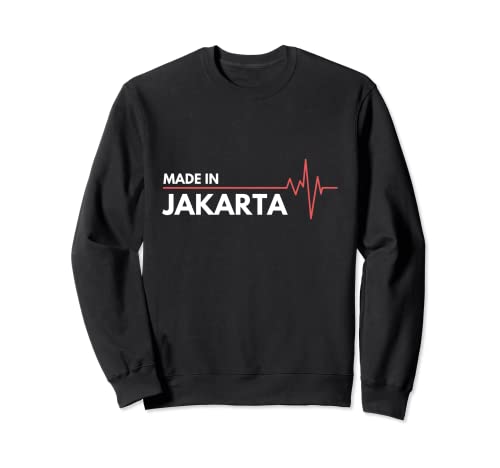 "Hecho en" Yakarta Indonesia Lugar de nacimiento Sudadera