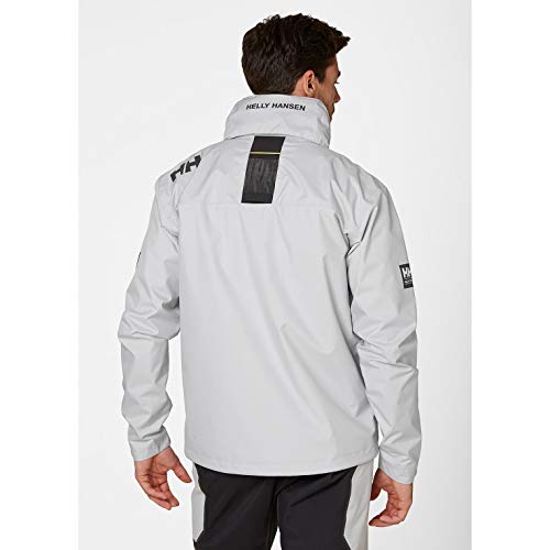 Helly Hansen Crew Hooded Midlayer Jacket Chaqueta Con Gorraucha, Hombre, Gris Fog, L