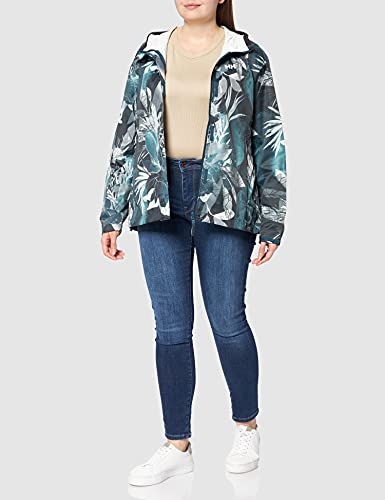 Helly Hansen Loke, Chaqueta con Forro Mujer, Midnight Green Esra Print, S