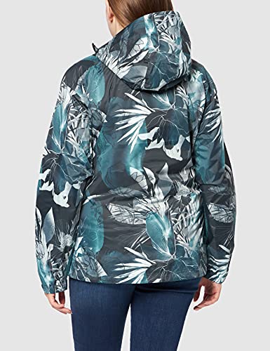 Helly Hansen Loke, Chaqueta con Forro Mujer, Midnight Green Esra Print, S