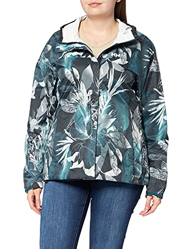 Helly Hansen Loke, Chaqueta con Forro Mujer, Midnight Green Esra Print, S