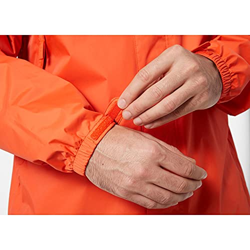 Helly Hansen Loke Chaqueta Impermeable y Transpirable Resistente al Viento, Naranja Patrulla, XXL para Hombre