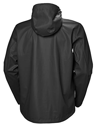 Helly Hansen Moss Outdoor Chaqueta Impermeable, Hombre, Negro, S