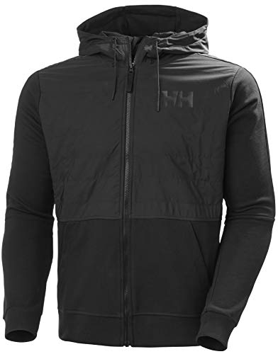 Helly Hansen Stripe Hybrid Jacket Abrigo de Vestir, 990 Black, S para Hombre