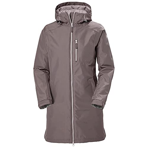 Helly Hansen Women's W Long Belfast Winter Waterproof Windproof Breathable Jacket, Sparrow Grey, XL