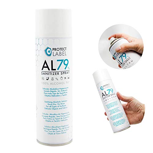 Hidroalcohol Spray 3 x 500ml. Higienizante manos y superficies 79% Alcohol Aerosol Hidroalcohólico