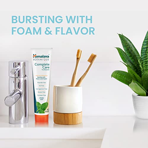 Himalaya Botanique Toothpaste - Simply Mint 150g - Todo Natural Sin Fluoruro, SLS, gluten y carragenina, Pasta dental orgánica