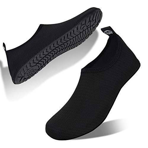 HMIYA Escarpines Deportes Acuáticos, Unisex-Adulto(Negro N,34-35)