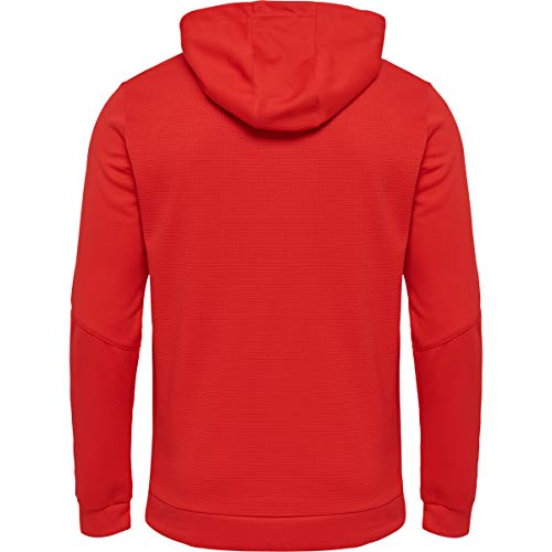 hummel HmlAUTHENTIC Poly Zip Hoodie - Sudadera de poliéster con Capucha y Cremallera, para Hombre