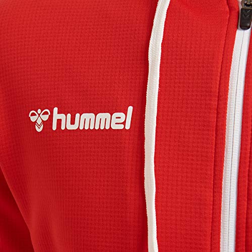 hummel HmlAUTHENTIC Poly Zip Hoodie - Sudadera de poliéster con Capucha y Cremallera, para Hombre