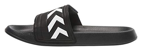 hummel Unisex-Erwachsene Larsen Slipper Velcro Dusch & Badeschuhe, Schwarz (Black), 46 EU