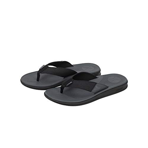 Hurley M Icon Flip Flop, Chanclas para Hombre, Gris (Newprint Or Black/Wht), 41 EU