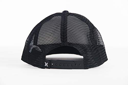 Hurley W OAO Small Box Trucker Hat Gorra, Mujer, Black Palm, 1SIZE